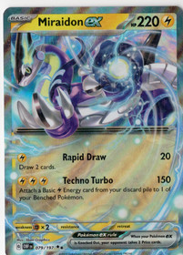 Pokemon Miraidon ex 079/197 Obsidian Flames Double Rare