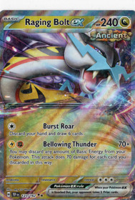 Pokemon Raging Bolt ex 123/162 Temporal Forces Double Rare