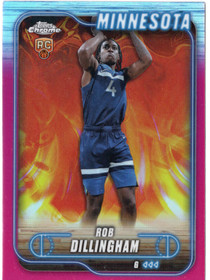 2024-25 Topps Chrome Magenta Refractor #165 Rob Dillingham