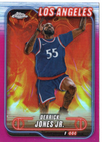 2024-25 Topps Chrome Magenta Refractor #177 Derrick Jones Jr.