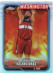 2024-25 Topps Chrome Refractor #91 Jonas Valanciunas
