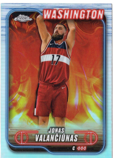 2024-25 Topps Chrome Refractor #91 Jonas Valanciunas