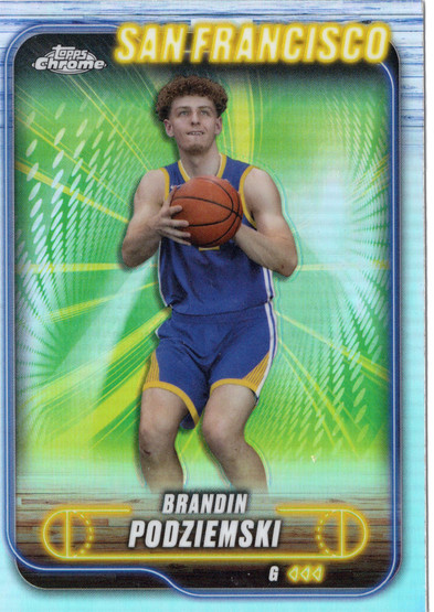 2024-25 Topps Chrome Refractor #7 Brandin Podziemski