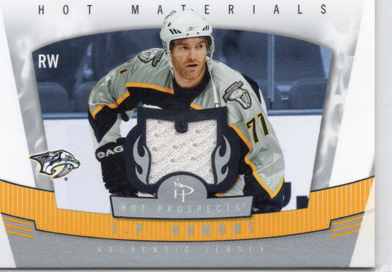 2006-07 Fleer Hot Prospects Hot Materials #HMJD J.P. Dumont MEM