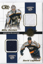 2001-02 Pacific Heads Up Quad Jerseys #13 Mike Dunham / David Legwand / Tom Fitzgerald / Scott Walker MEM