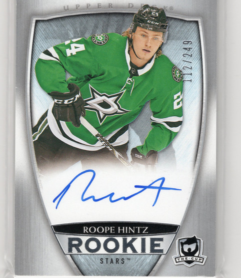 2018-19 Upper Deck The Cup #131 Roope Hintz ROO, AU, RC, SN249