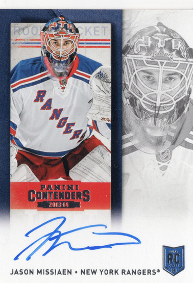 2013-14 Panini Contenders #162 Jason Missiaen AU, RC