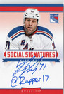2013-14 Panini Titanium Social Signatures #SSMR Mike Rupp AU