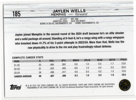 2024-25 Topps Chrome #185 Jaylen Wells RC
