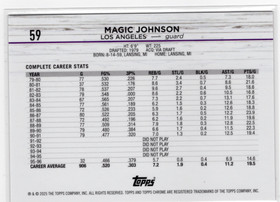 2024-25 Topps Chrome Orange Refractor #59 Magic Johnson SN25