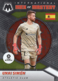 2021-22 Panini Mosaic La Liga International Men of Mastery #3 Unai Simon