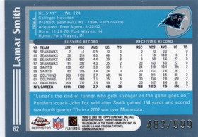 2003 Topps Chrome Black Refractor #62 Lamar Smith SN599