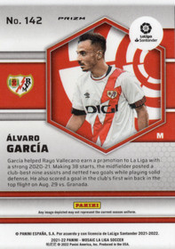 2021-22 Panini Mosaic La Liga Silver Prizm #142 Alvaro Garcia RC