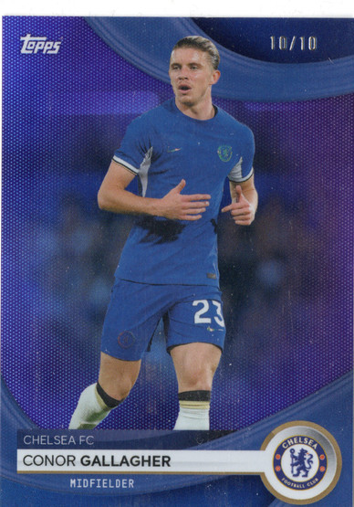 2023-24 Topps Chelsea Team Set /10 Parallel #17 Conor Gallagher SN10