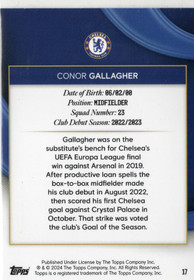 2023-24 Topps Chelsea Team Set /10 Parallel #17 Conor Gallagher SN10