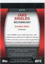 2011 Topps UFC Title Shot UFC Contenders Autographs #CAJS Jake Shields AU, SN188