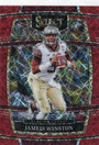 2022 Panini Select Draft Picks Red Lazer Prizm #98 Jameis Winston