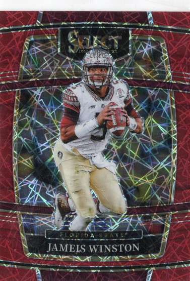 2022 Panini Select Draft Picks Red Lazer Prizm #98 Jameis Winston