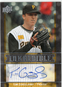 2009 Upper Deck Inkredible #TG Tom Gorzelanny AU