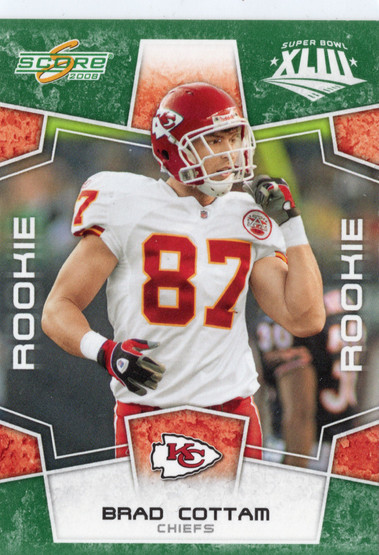 2008 Score Factory Set Green #387 Brad Cottam RC