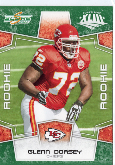2008 Score Factory Set Green #335 Glenn Dorsey RC