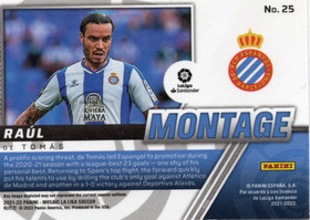 2021-22 Panini Mosaic La Liga Montage #25 Raul de Tomas