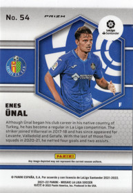 2021-22 Panini Mosaic La Liga Mosaic Prizm #54 Enes Unal
