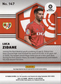 2021-22 Panini Mosaic La Liga #147 Luca Zidane RC