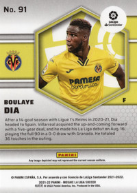 2021-22 Panini Mosaic La Liga #91 Boulaye Dia RC