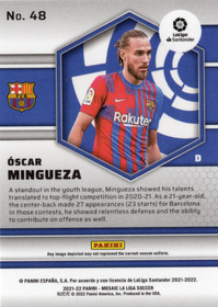 2021-22 Panini Mosaic La Liga #48 Oscar Mingueza RC