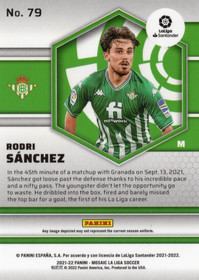 2021-22 Panini Mosaic La Liga #79 Rodri Sanchez RC