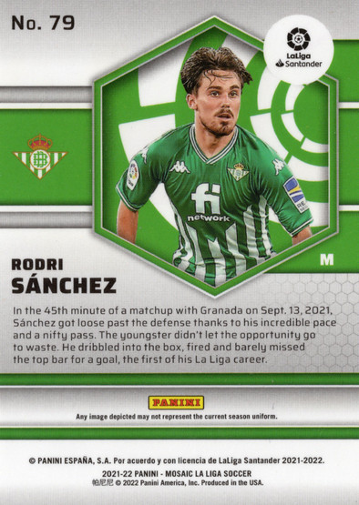 2021-22 Panini Mosaic La Liga #79 Rodri Sanchez RC