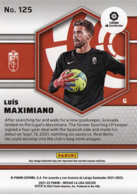 2021-22 Panini Mosaic La Liga #125 Luis Maximiano RC
