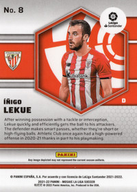 2021-22 Panini Mosaic La Liga #8 Inigo Lekue RC