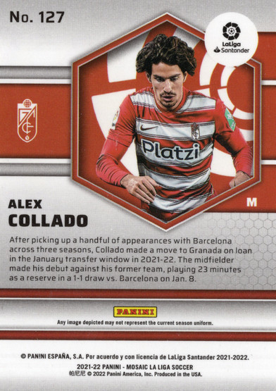2021-22 Panini Mosaic La Liga #127 Alex Collado RC
