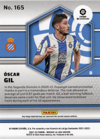2021-22 Panini Mosaic La Liga #165 Oscar Gil RC