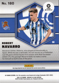 2021-22 Panini Mosaic La Liga #180 Robert Navarro RC