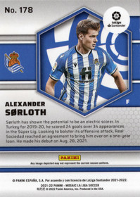 2021-22 Panini Mosaic La Liga #178 Alexander Sorloth RC