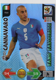 2010 Panini Adrenalyn XL FIFA World Cup Fans' Favourites #NNO Fabio Cannavaro