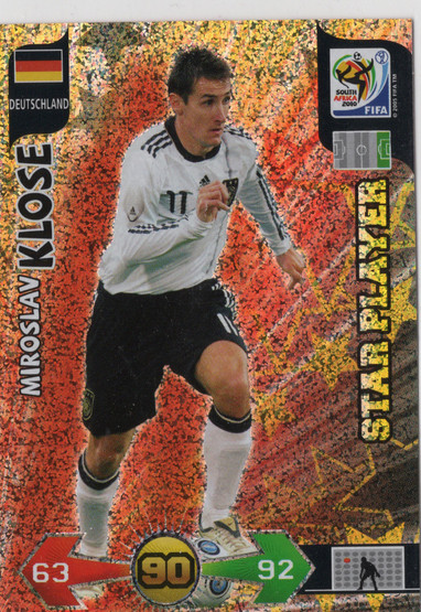 2010 Panini Adrenalyn XL FIFA World Cup Star Players #NNO Miroslav Klose