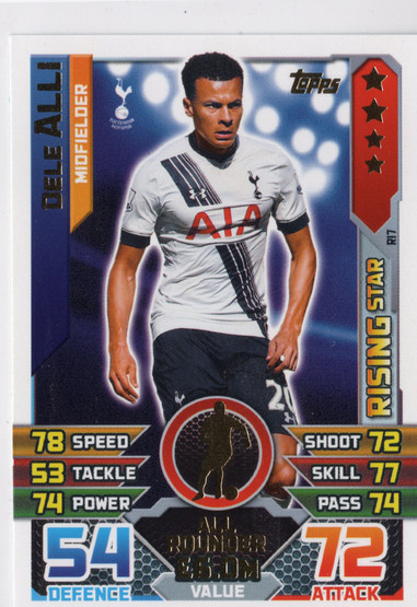 2015-16 Topps Match Attax Premier League Extra Rising Stars #R17 Dele Alli