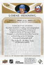 2020-21 SP Signature Edition Legends Gold Spectrum Foil Autographs #234 Lorne Henning AU