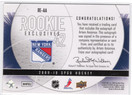 2009-10 SP Game Used Rookie Exclusives Autographs #REAA Artem Anisimov AU, SN100