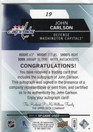 2015-16 SP Game Used Blue Autographs #19 John Carlson AU