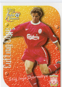 1999 Futera Liverpool United Fans Selection Cutting Edge #CE8 Stig Inge Bjornebye