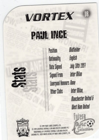 1999 Futera Liverpool Fans Selection Vortex #V8 Paul Ince