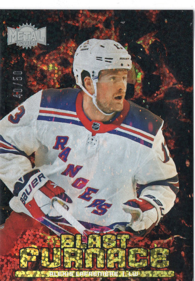 2024-25 SkyBox Metal Universe Blast Furnace Gold #BF19 Alexis Lafreniere SN50