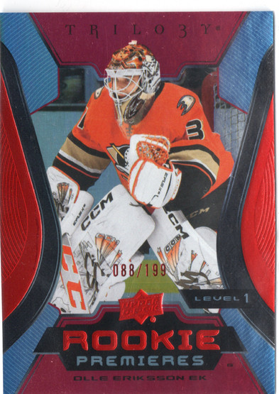 2023-24 Upper Deck Trilogy Red #103 Olle Eriksson Ek SN199