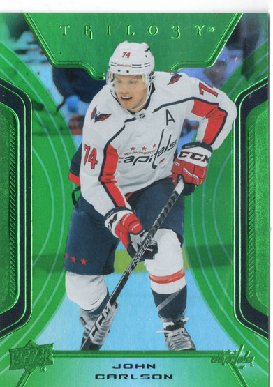 2023-24 Upper Deck Trilogy Green #3 John Carlson SN49