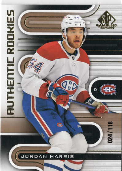2022-23 SP Game Used Gold #164 Jordan Harris AR, SN118